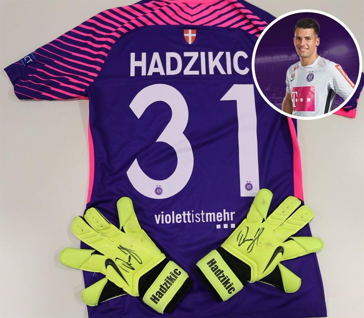 Osman Hadzikic - Trikot und Handschuhe
