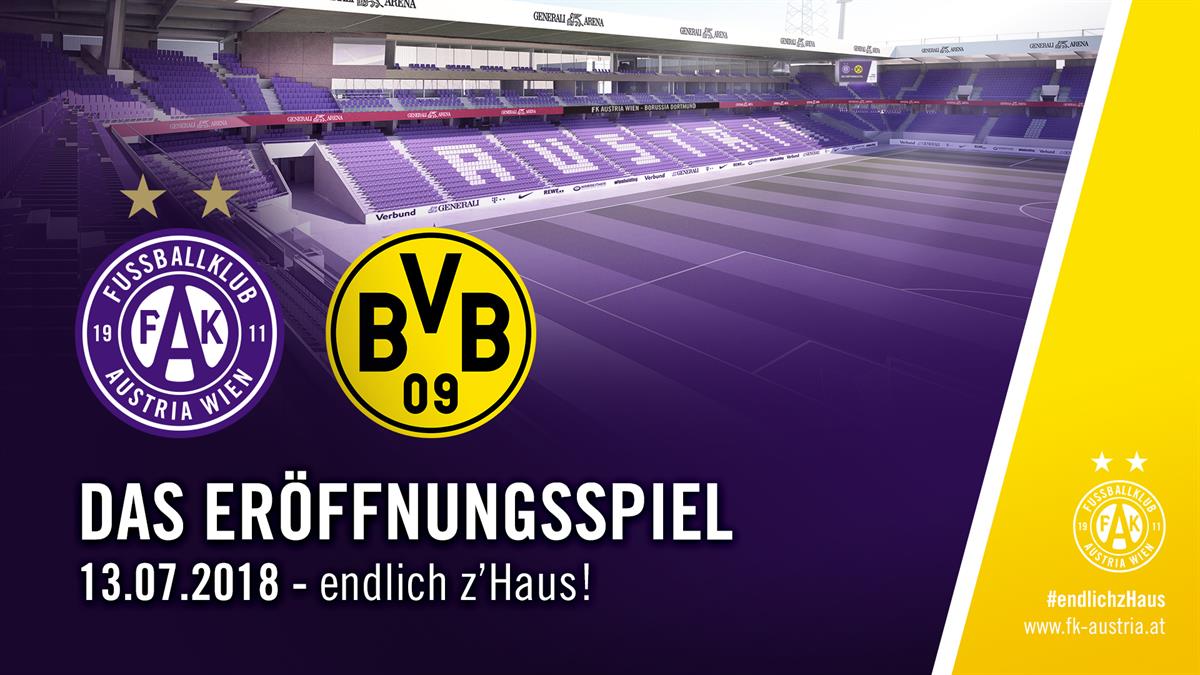 Eröffnungsspiel: Austria - Borussia Dortmund