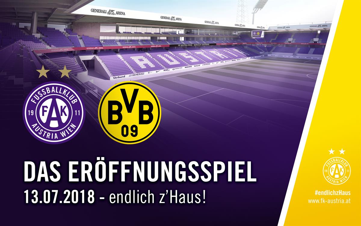 Eröffnungsspiel: Austria - Borussia Dortmund