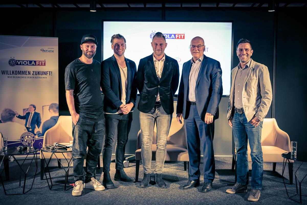 VIOLAFIT-Podiumsdiskussion mit Frank Hensel, Alex Grünwald, Andreas Lasnik und Michael Wagner