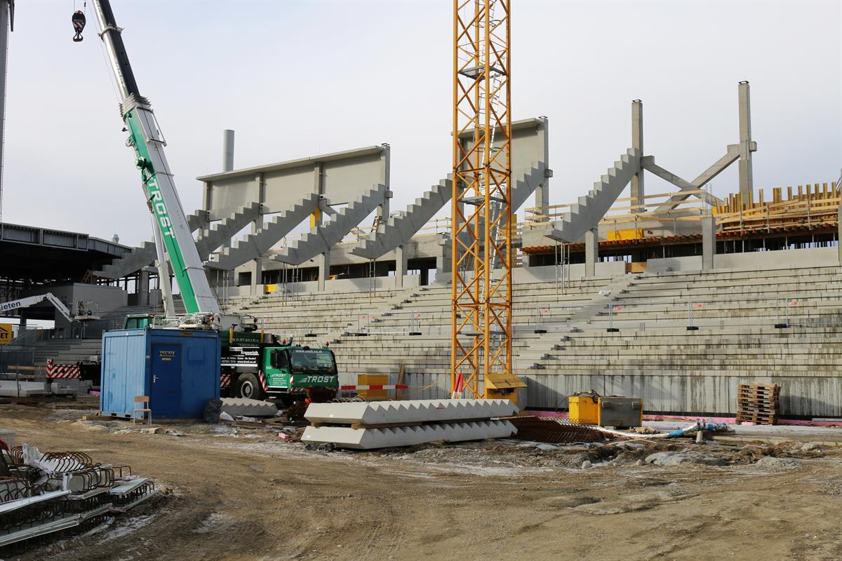 Generali-Arena  Stand 4. Jänner 2017