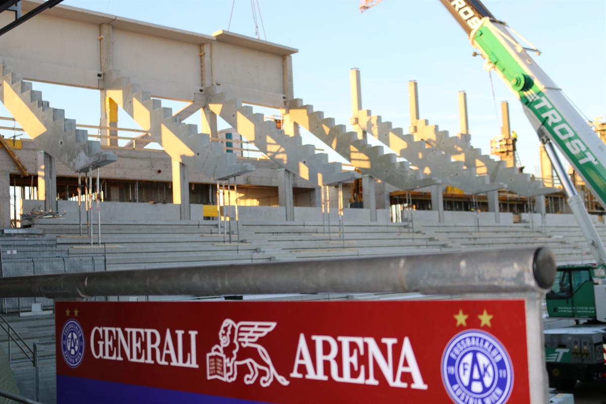 Generali-Arena  Stand 4. Jänner 2017