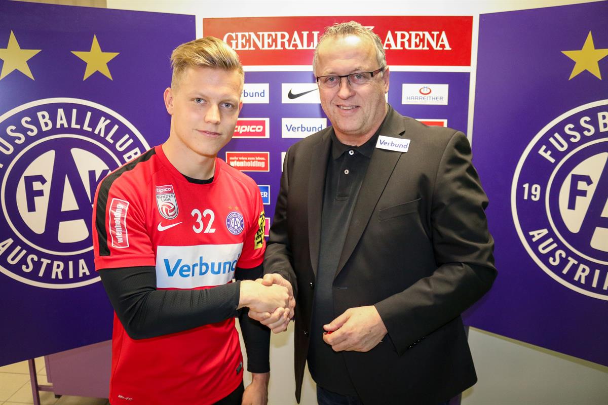 FK Austria Wien 201617 - Goalie Patrick Pentz verlängert langfristig