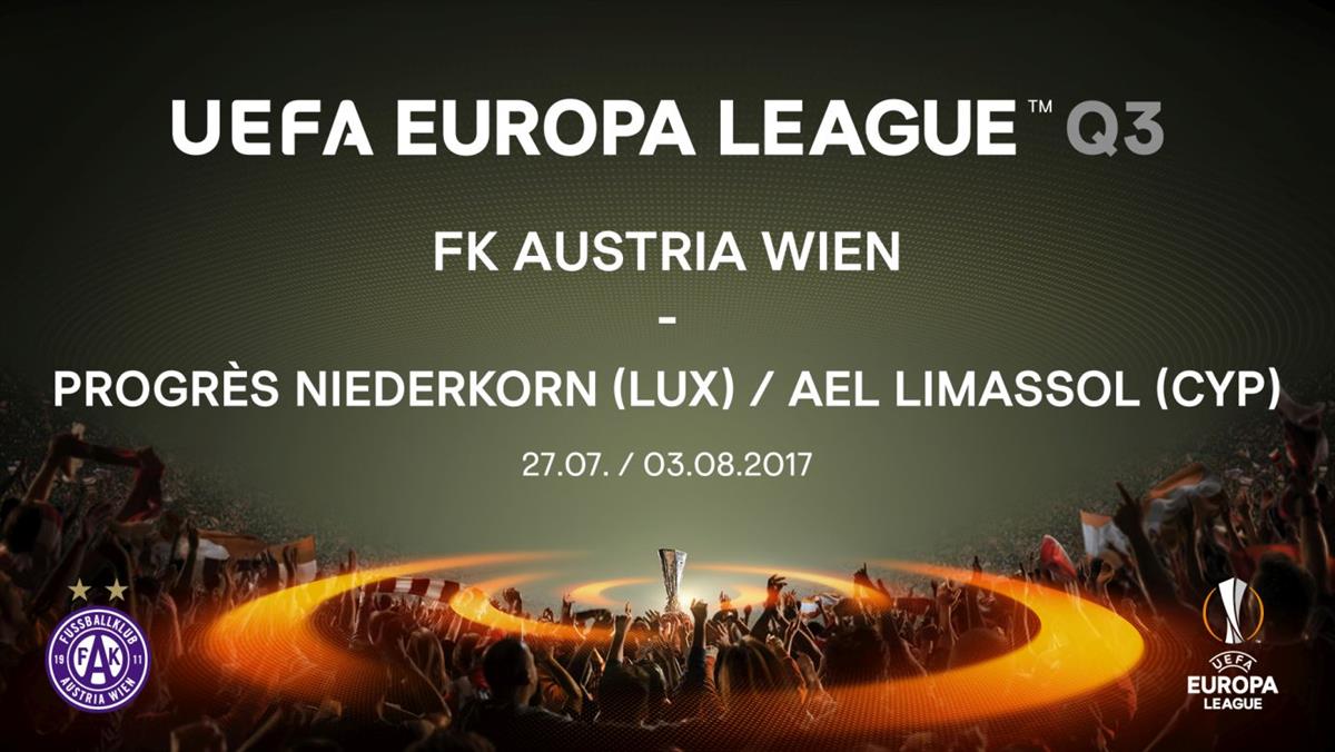 FK Austria Wien - UEL 201718 - Auslosung für Q3