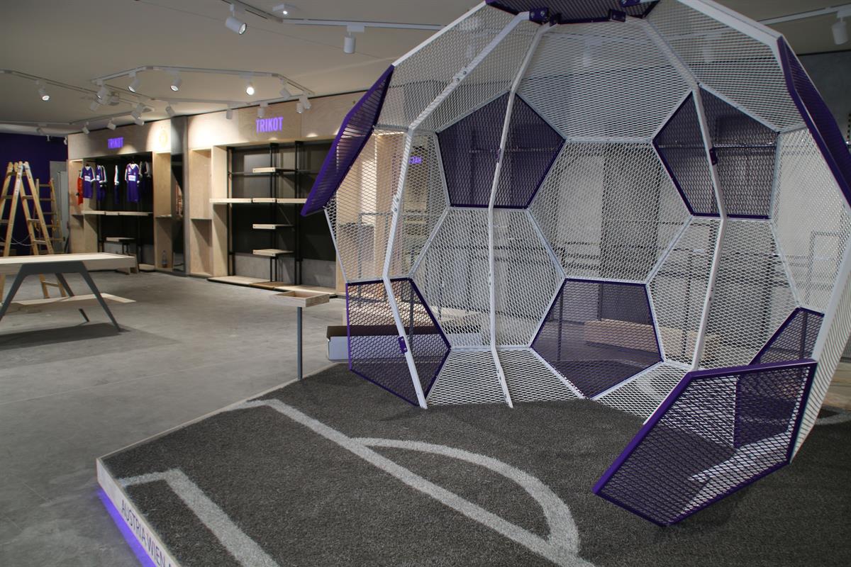 Neuer Fanshop von Austria Wien