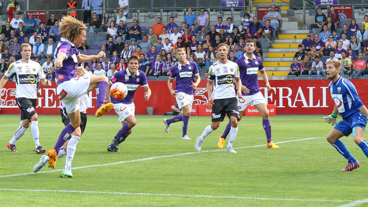 Lukas Rotpuller im ersten Saison-Duell gegen Altach
