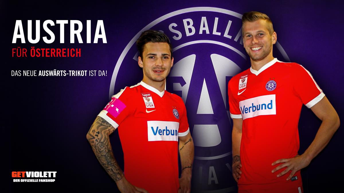 Das neue Auswärtstrikot 201617: Austria für Österreich