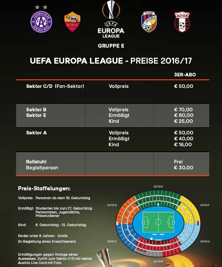 UEFA Europa League - Vorverkauf
